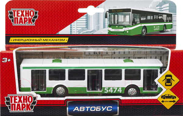 Изображение товара Автобус игрушечный Технопарк SB-16-65-BUS-WB