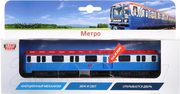Изображение товара Вагон метро игрушечный Технопарк Вагон метро / SB-14-01-WB(18)