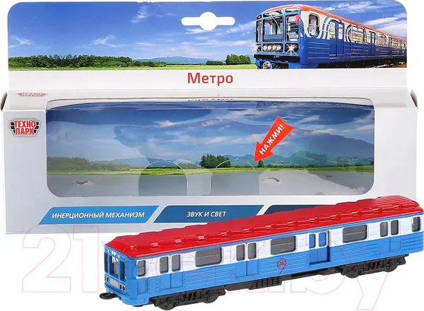 Изображение товара Вагон метро игрушечный Технопарк Вагон метро / SB-14-01-WB(18)