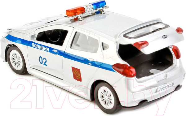 Изображение товара Масштабная модель автомобиля Технопарк Kia Ceed Полиция / CEED-POLICE