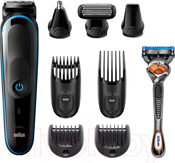 Изображение товара Набор для стайлинга Braun MGK5280 с бритвой Fusion ProGlide + 2 кассеты + чехол