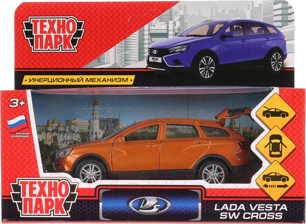 Изображение товара Масштабная модель автомобиля Технопарк Lada Vesta Sw Cross / VESTA-CROSS-GD