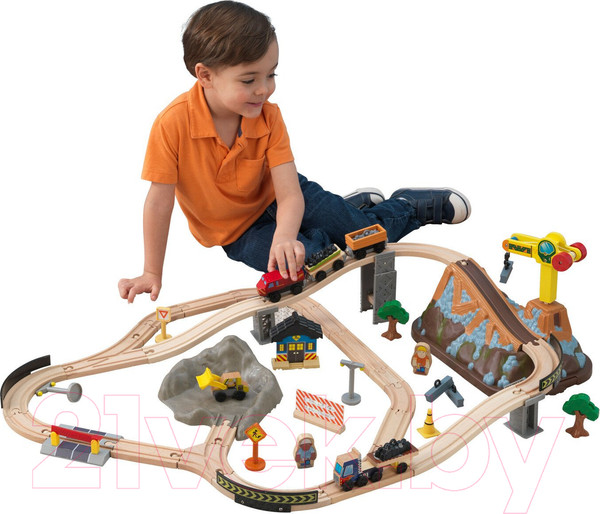Изображение товара Железная дорога игрушечная KidKraft Горная стройка / 17805-KE