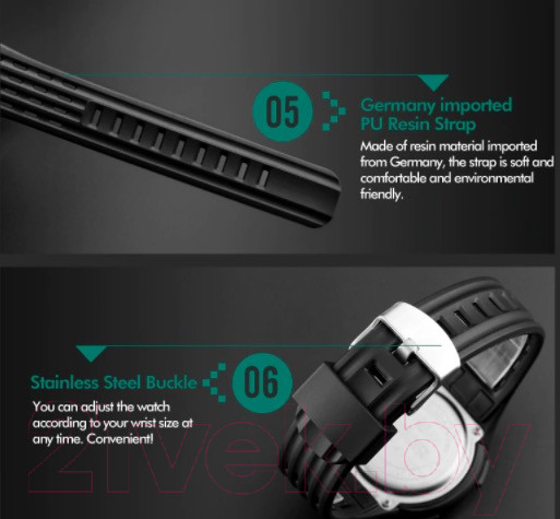 Изображение товара Часы наручные унисекс Skmei 1219 (серебристый)