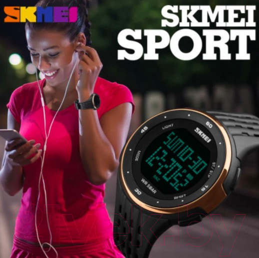 Изображение товара Часы наручные унисекс Skmei 1219 (серебристый)