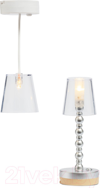 Изображение товара Комплект аксессуаров для кукольного домика Lundby Торшер и потолочная люстра / LB-60605000