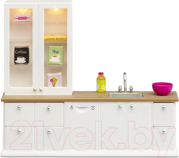 Изображение товара Комплект аксессуаров для кукольного домика Lundby Кухонный набор с буфетом / LB-60202600