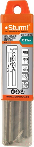 Изображение товара Набор сверл Sturm! 1055-04-11S-SS5