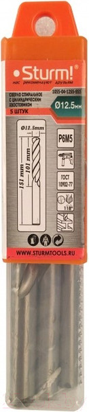 Изображение товара Набор сверл Sturm! 1055-04-12S5-SS5