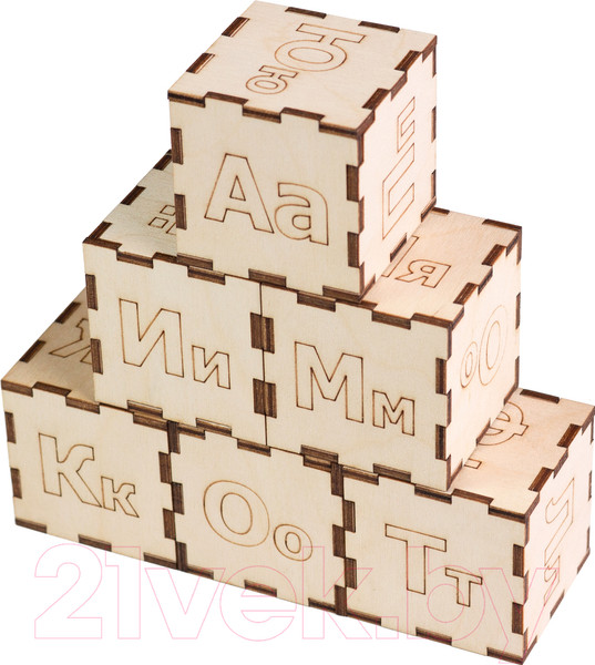 Изображение товара Развивающий игровой набор Paremo Кубики. Алфавит / PE720-38