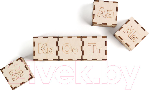Изображение товара Развивающий игровой набор Paremo Кубики. Алфавит / PE720-38