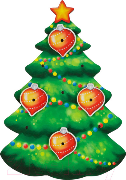 Изображение товара Развивающая игрушка Paremo Шнуровка. Новогодняя елочка / PE720-82