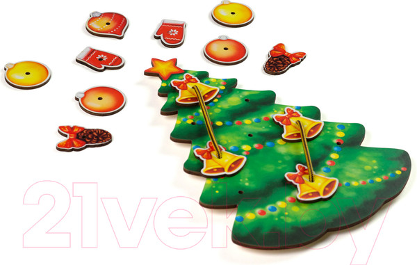 Изображение товара Развивающая игрушка Paremo Шнуровка. Новогодняя елочка / PE720-82