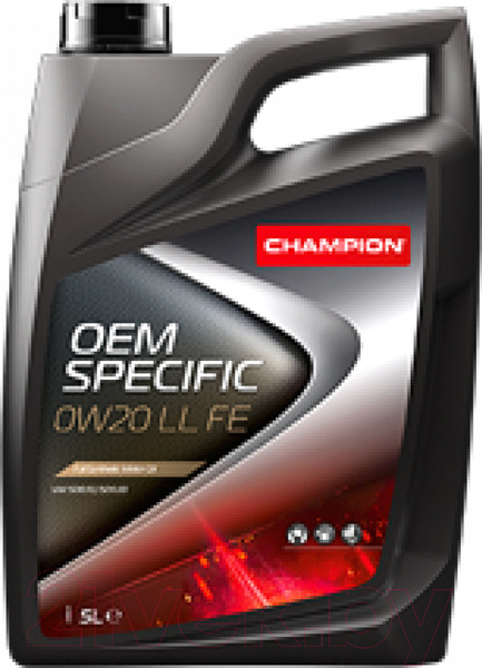 Изображение товара Моторное масло Champion OEM Specific LL FE 0W20 / 8226595 (5л)