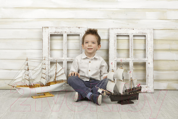 Изображение товара Сборная модель Огонек Учебно-парусное судно Товарищ 1:200 / С-178