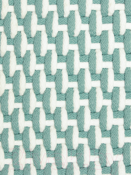 Изображение товара Ковер Indo Rugs Uni 100 (140x200, белый/бирюзовый)