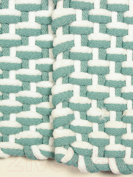 Изображение товара Ковер Indo Rugs Uni 100 (140x200, белый/бирюзовый)