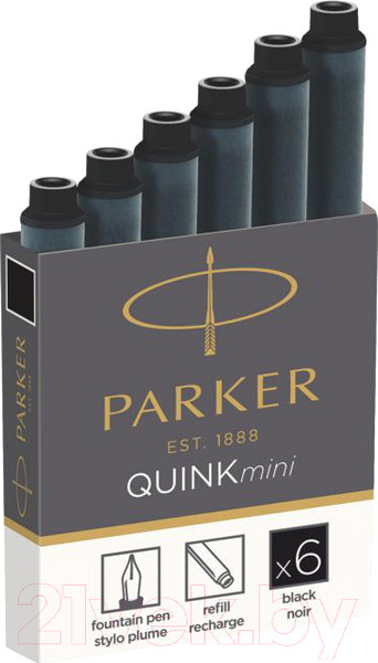 Изображение товара Чернила для перьевой ручки Parker Mini 1950407 (черный)