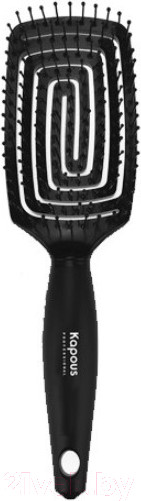 Изображение товара Расческа-массажер Kapous Прямоугольная Подвижная массажная 2218