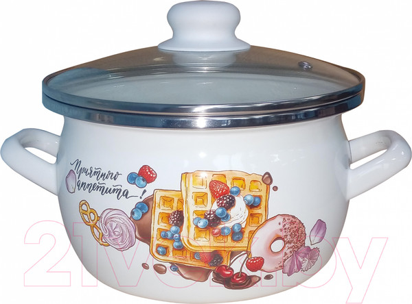 Изображение товара Кастрюля Сантэкс Десерт 1-2450112 (белый)