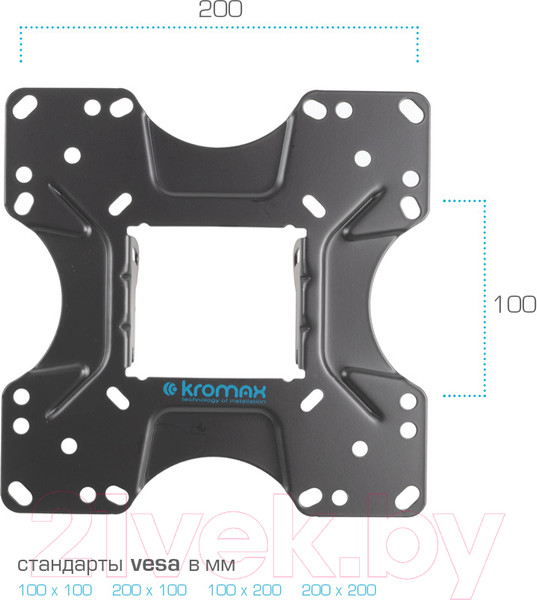 Изображение товара Кронштейн для телевизора Kromax Optima-213 (черный)