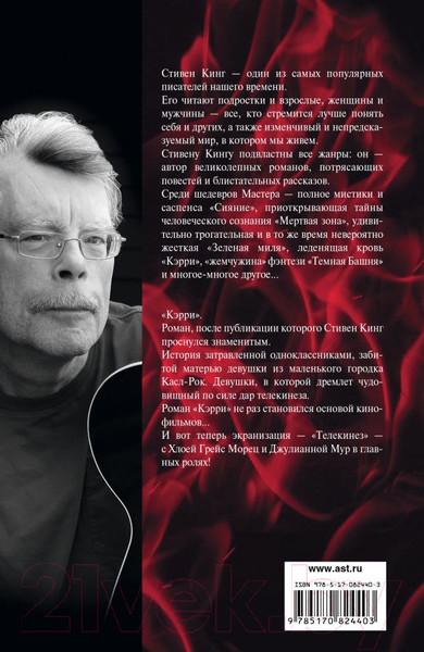 Изображение товара Книга АСТ Кэрри / 9785170824403 (Кинг С.)