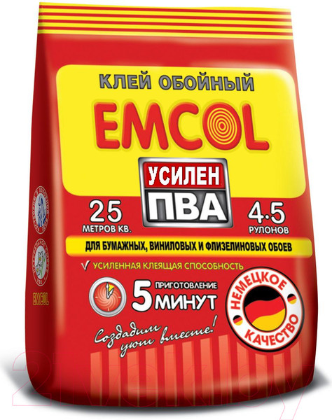 Изображение товара Клей для обоев Emcol Сила ПВА (150г)