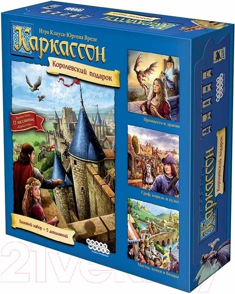 Изображение товара Настольная игра Мир Хобби Каркассон. Королевский подарок 2019г / 915171