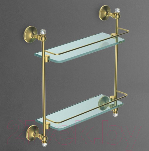 Изображение товара Полка для ванной Art&Max Antic Crystal AM-E-2682BSJ-Do (золото)