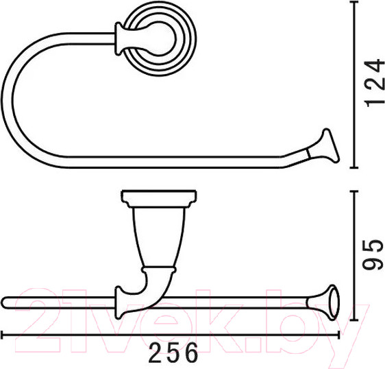 Изображение товара Держатель для полотенца Art&Max Bianchi AM-E-2606-Br