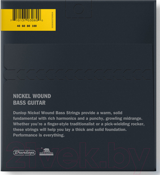 Изображение товара Струны для бас-гитары Dunlop Manufacturing DBS40100