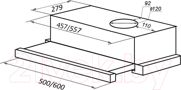 Изображение товара Вытяжка телескопическая Maunfeld VS Light Glass 60 (черный/черное стекло)