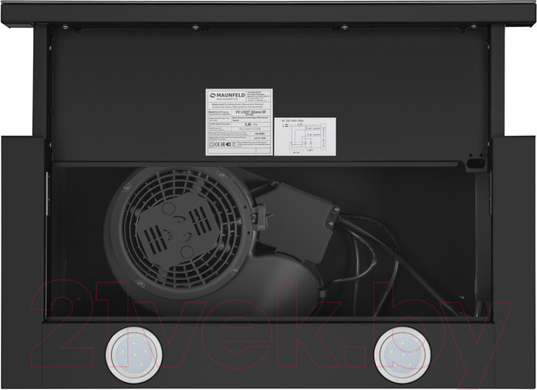 Изображение товара Вытяжка телескопическая Maunfeld VS Light Glass 60 (черный/черное стекло)