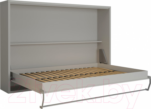 Изображение товара Шкаф-кровать трансформер Макс Стайл Wave 36мм 140x200 (светло-серый U708 ST9)