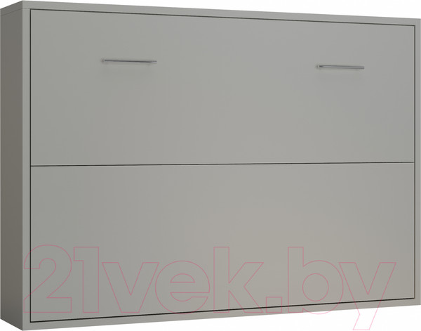 Изображение товара Шкаф-кровать трансформер Макс Стайл Wave 36мм 140x200 (светло-серый U708 ST9)