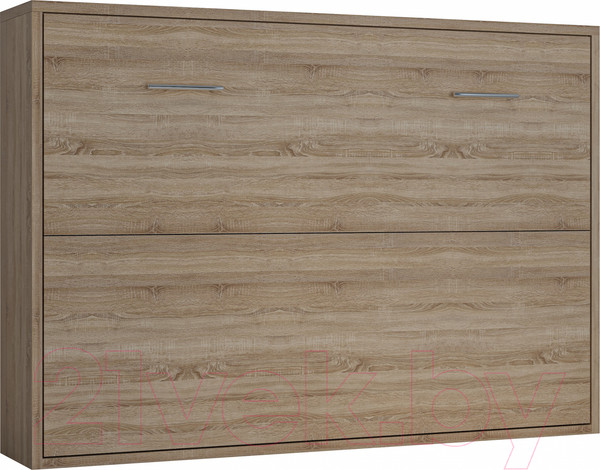 Изображение товара Шкаф-кровать трансформер Макс Стайл Wave 36мм 140x200 (дуб бардолино натуральный Н1145 ST10)