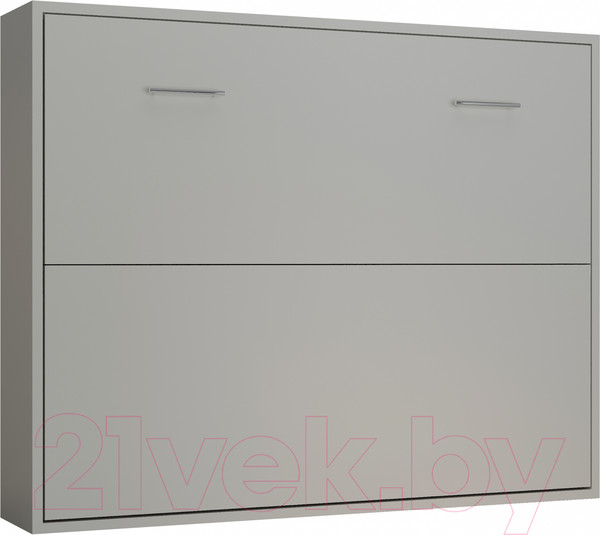 Изображение товара Шкаф-кровать трансформер Макс Стайл Wave 36мм 160x200 (светло-серый U708 ST9)