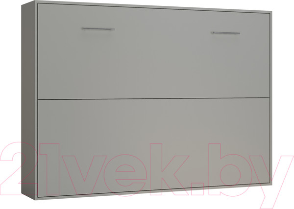 Изображение товара Шкаф-кровать трансформер Макс Стайл Wave 18мм 140x200 (светло-серый U708 ST9)