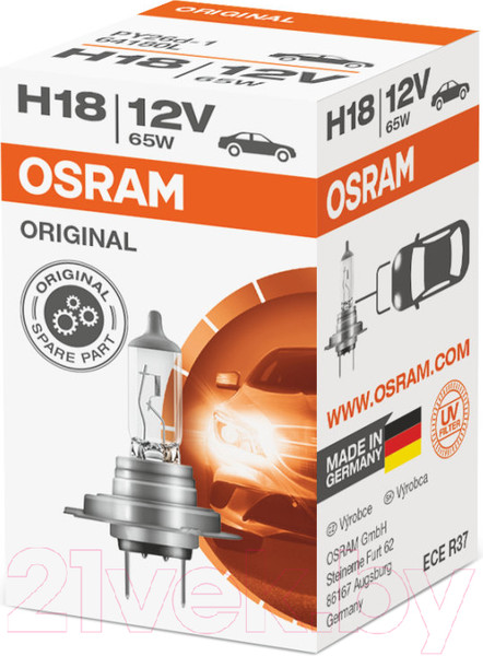 Изображение товара Автомобильная лампа Osram H18 64180L