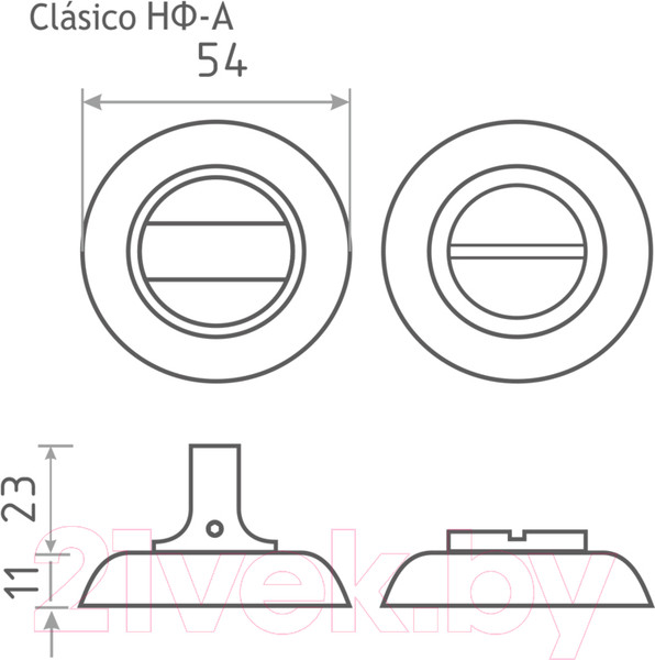 Изображение товара Фиксатор дверной защелки Нора-М НФ-А (белый жемчуг)