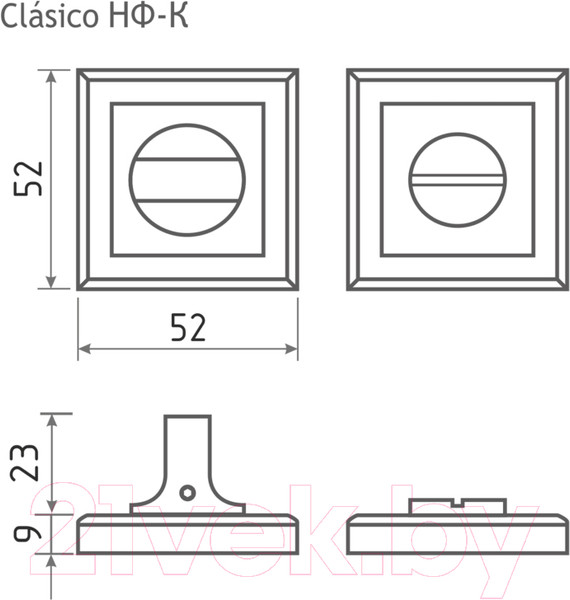 Изображение товара Фиксатор дверной защелки Нора-М НФ-К (черный)