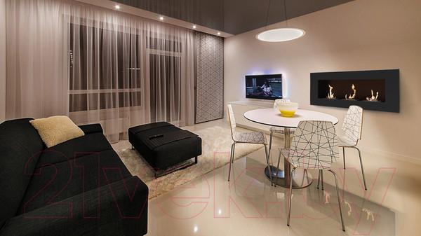 Изображение товара Биокамин Kratki Delta 3 с сертификатом TUV (черный)