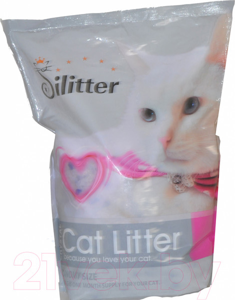 Изображение товара Наполнитель для туалета Silitter Crystal без запаха (5л/2.1кг)