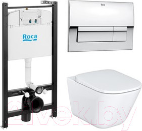 Изображение товара Унитаз подвесной с инсталляцией Roca The Gap 7893104100
