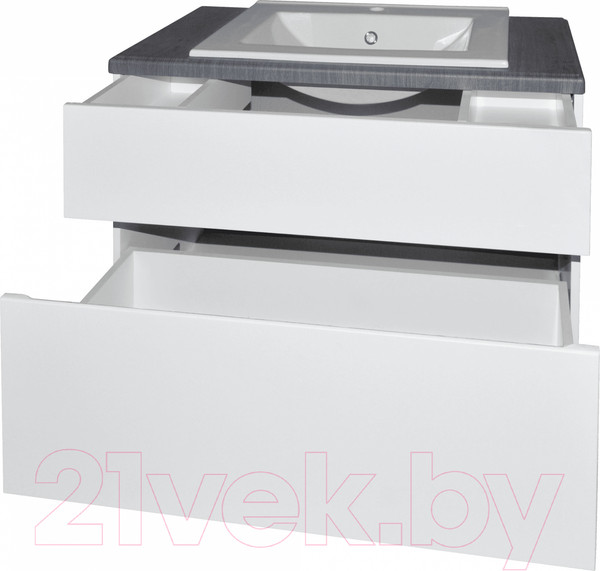 Изображение товара Тумба с умывальником Гамма Люкс 2 П-90 (дуб шато)