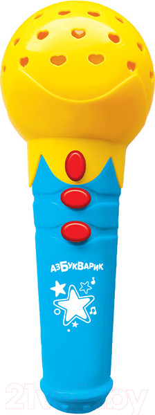 Изображение товара Музыкальная игрушка Азбукварик Песенки для малышей. Микрофончик с огоньками / AZ-2556B (желтый)