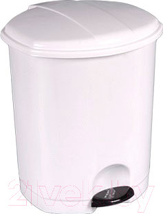 Изображение товара Мусорное ведро Эльфпласт EP032 с педалью (18л, белый)