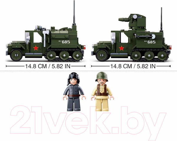 Изображение товара Конструктор Sluban Военная машина / M38-B0685 (243эл)