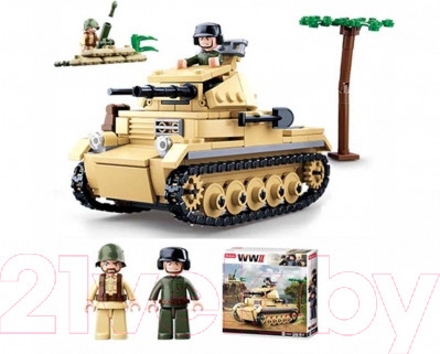 Изображение товара Конструктор Sluban Танк с фигурками / M38-B0691 (356эл)