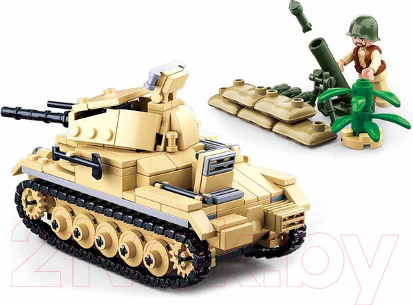 Изображение товара Конструктор Sluban Танк с фигурками / M38-B0691 (356эл)